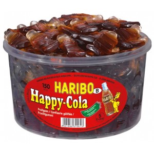 Happy Cola Groot 150 st. Tubo (1,2kg) Haribo